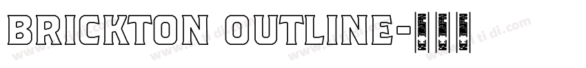 Brickton Outline字体转换